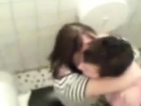 18-Year Old Dollar Caught Fucking in Bathroom