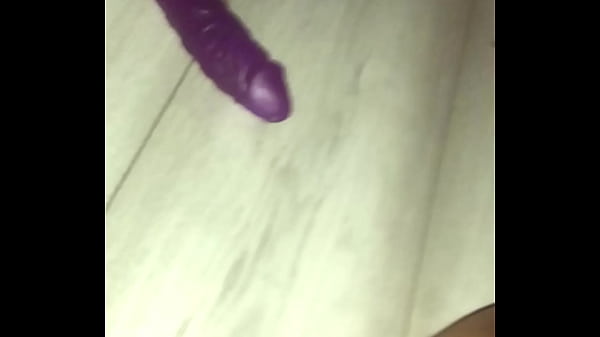 Aftermath of fun with dildo